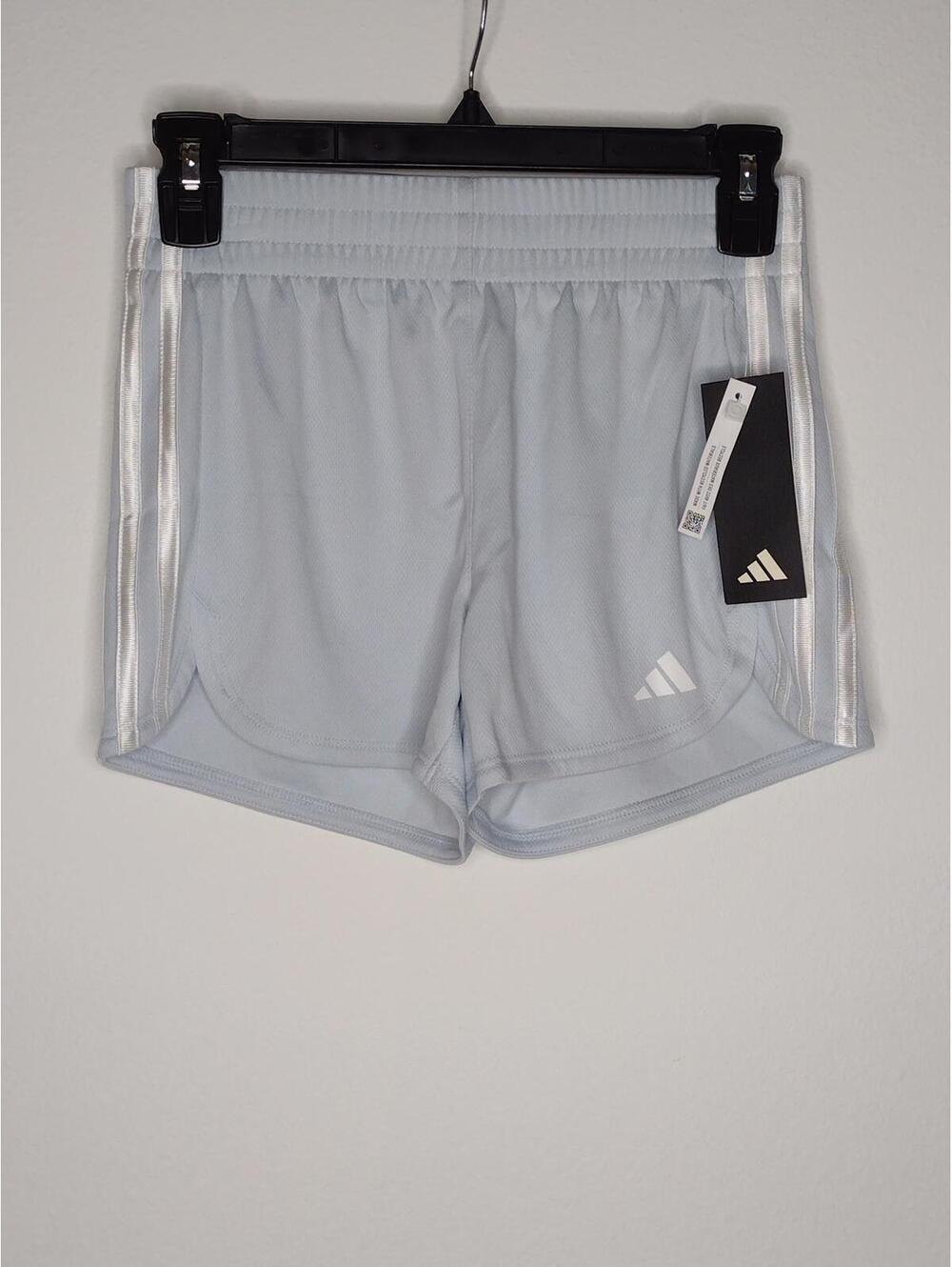 NWT Adidas Girl's Halo Blue Shorts Size M(10-12)